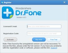 Wondershare dr fone serial key email